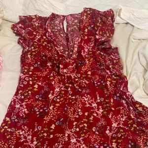 F21 tie front romper